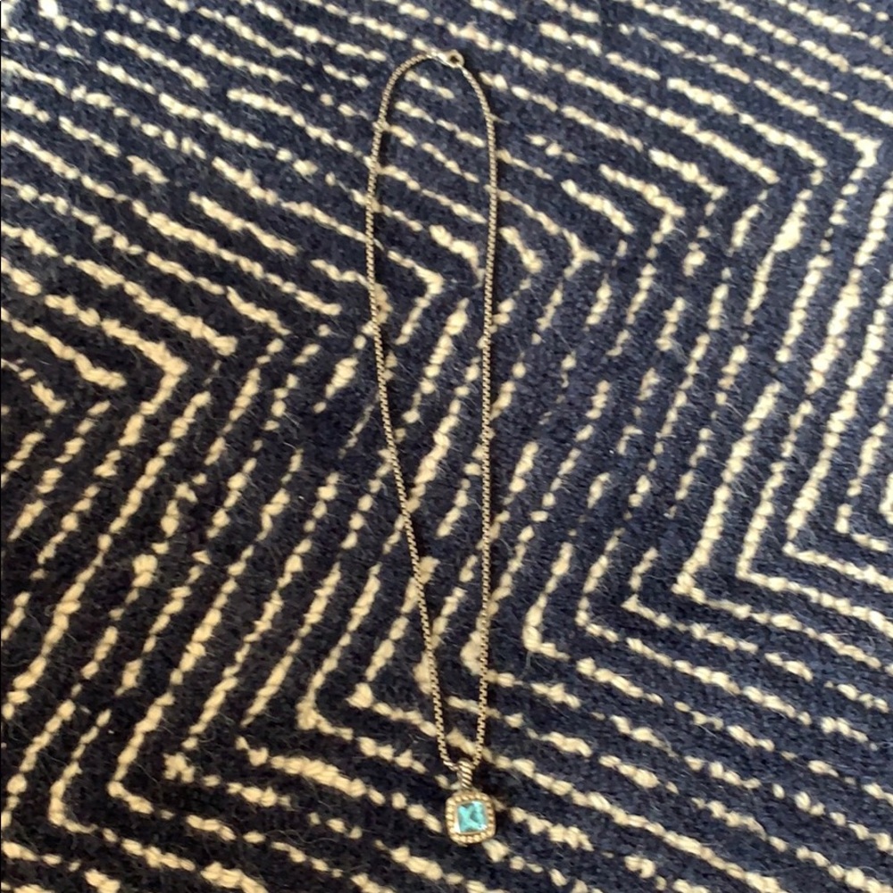 Authentic David Yurman Blue Topaz necklace